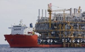 Dockwise shipping gas production platform installation in the Gulf of Thailand